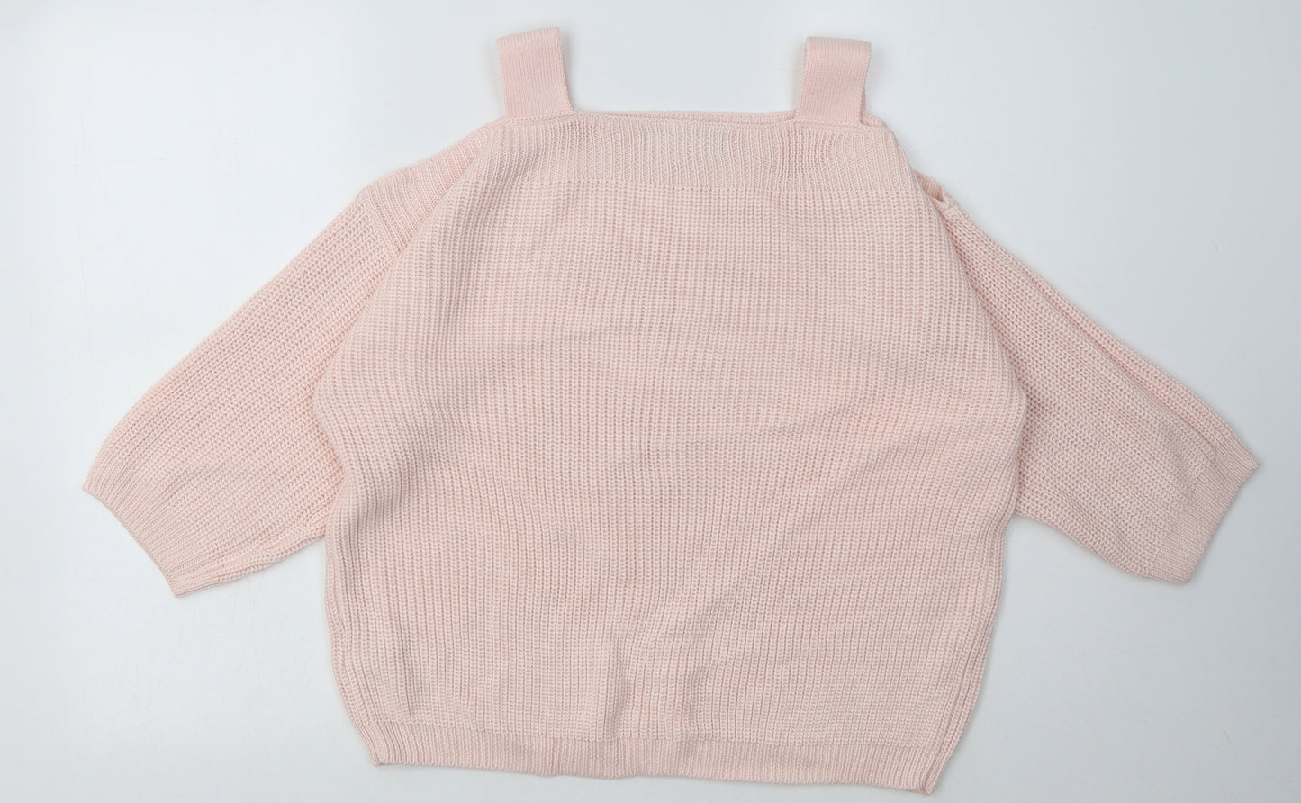 Marks and Spencer Womens Pink  Acrylic Pullover Sweatshirt Size L  Pullover