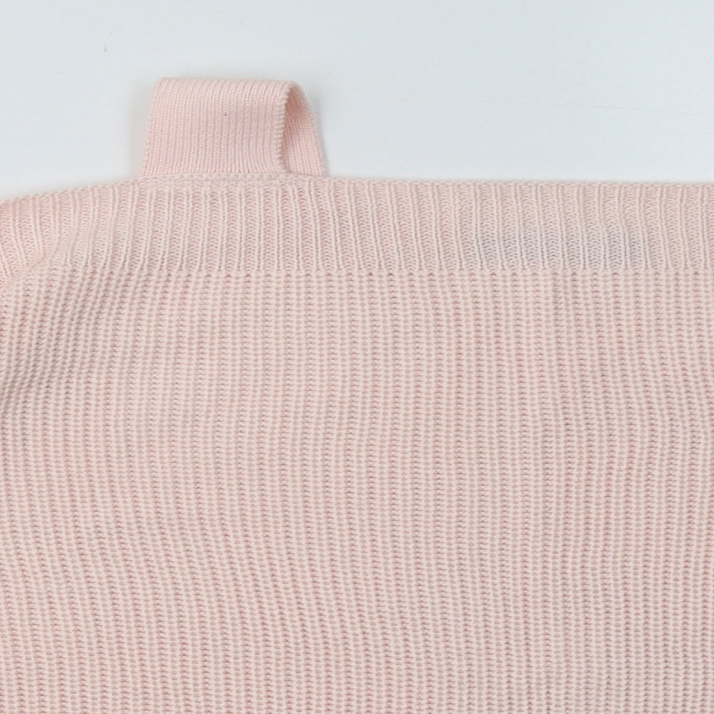 Marks and Spencer Womens Pink  Acrylic Pullover Sweatshirt Size L  Pullover