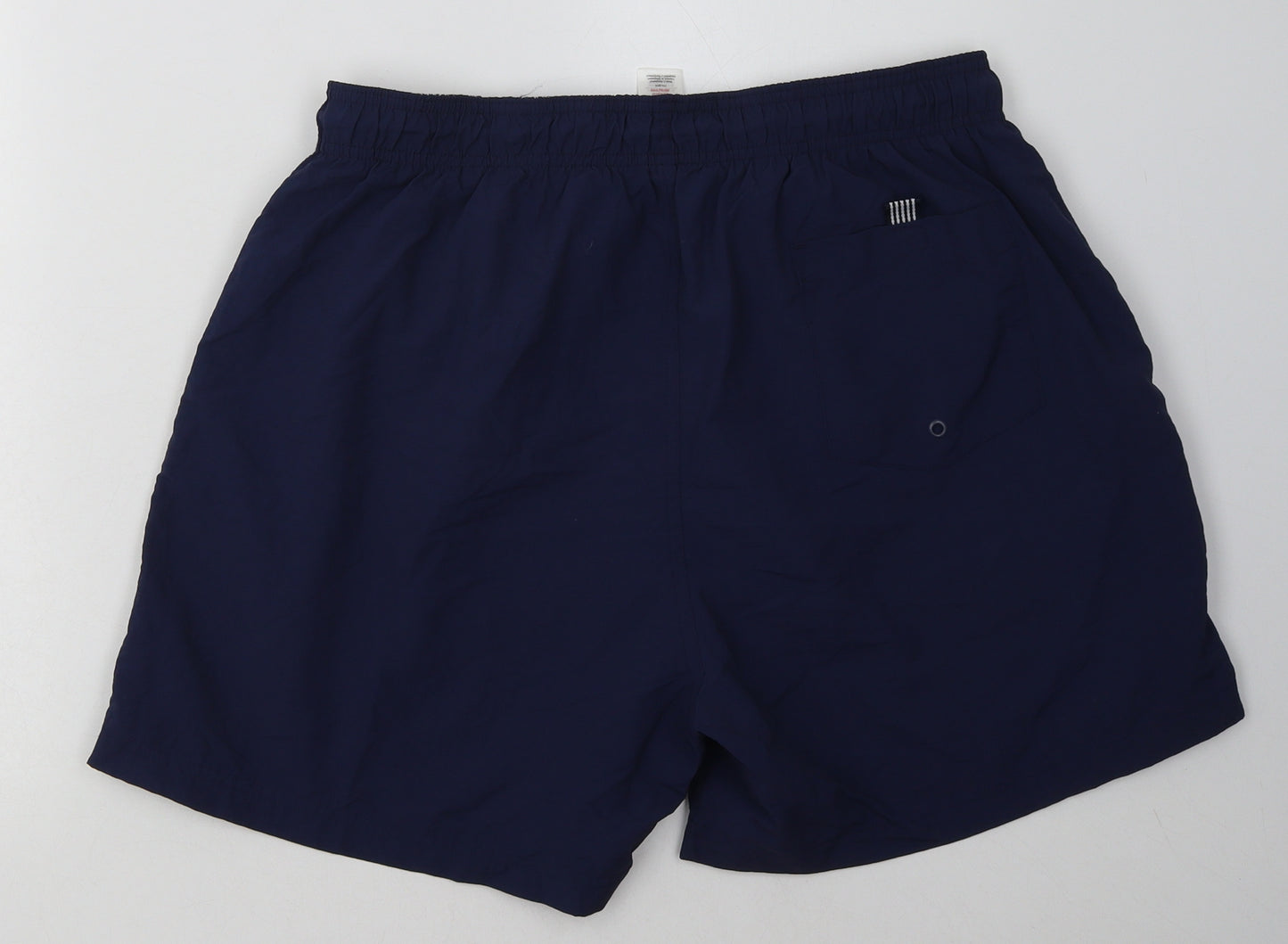 F&F Mens Blue  Polyester Sweat Shorts Size L L8 in Regular Tie