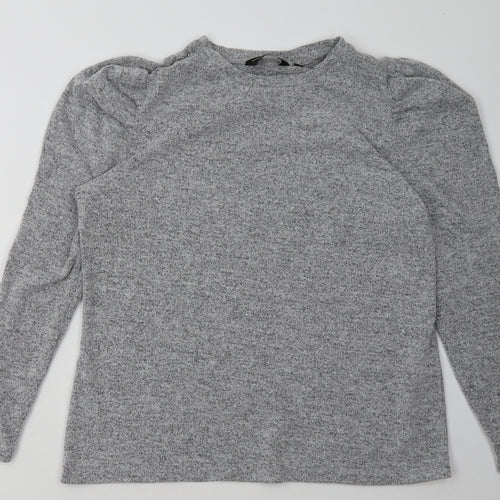 Dorothy Perkinsgrey Womens   Polyester Pullover Sweatshirt Size 18  Pullover