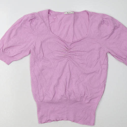 Sainsburys Womens Purple  Cotton Pullover Sweatshirt Size 10  Pullover