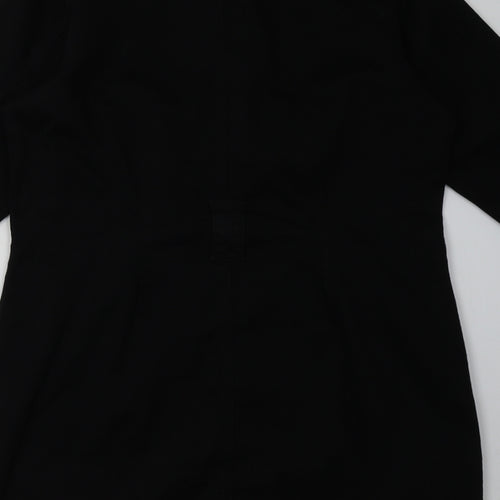 Studio Womens Black  Cotton A-Line  Size 16  Collared Button