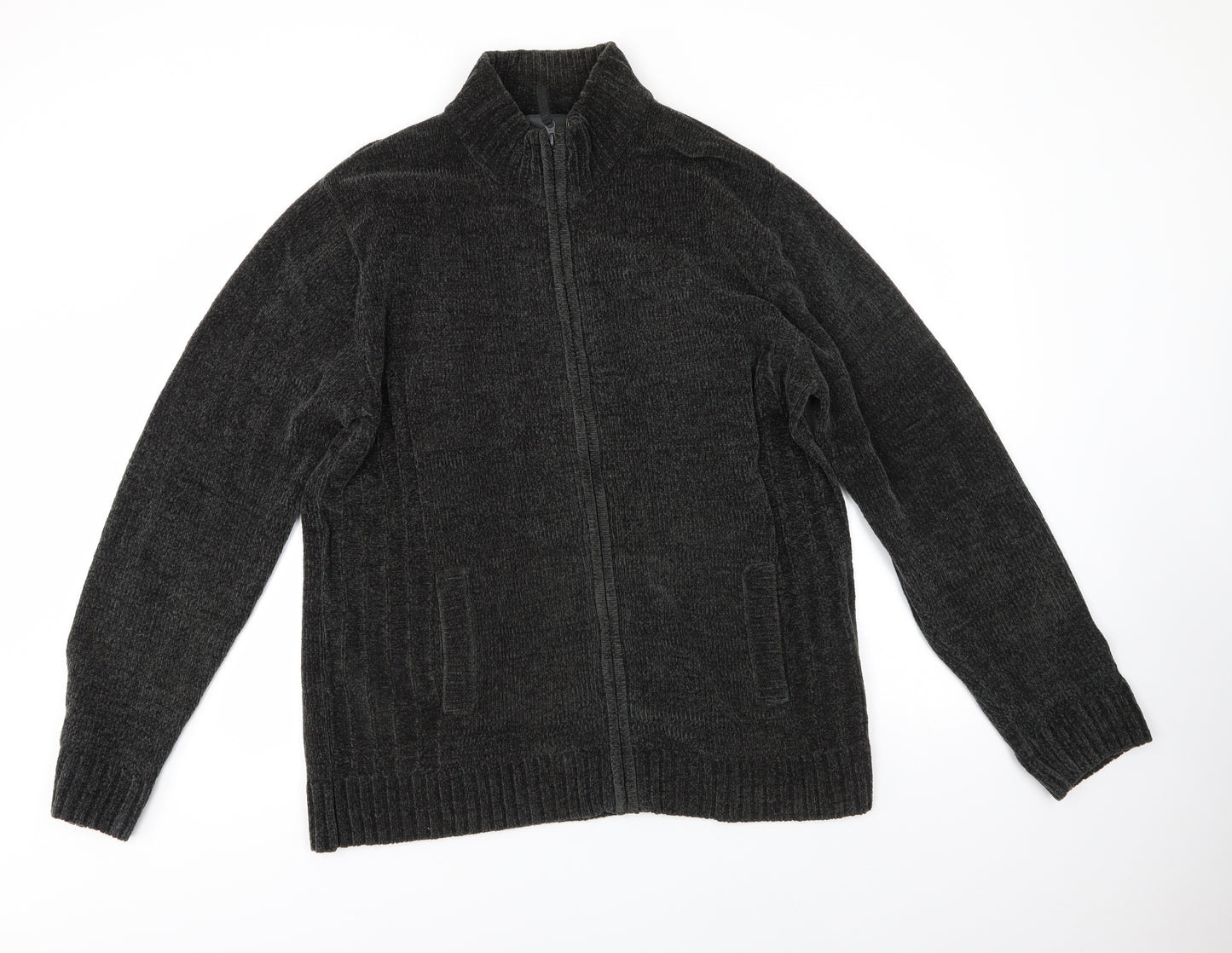 F&F Mens Green High Neck  Acrylic Pullover Jumper Size L