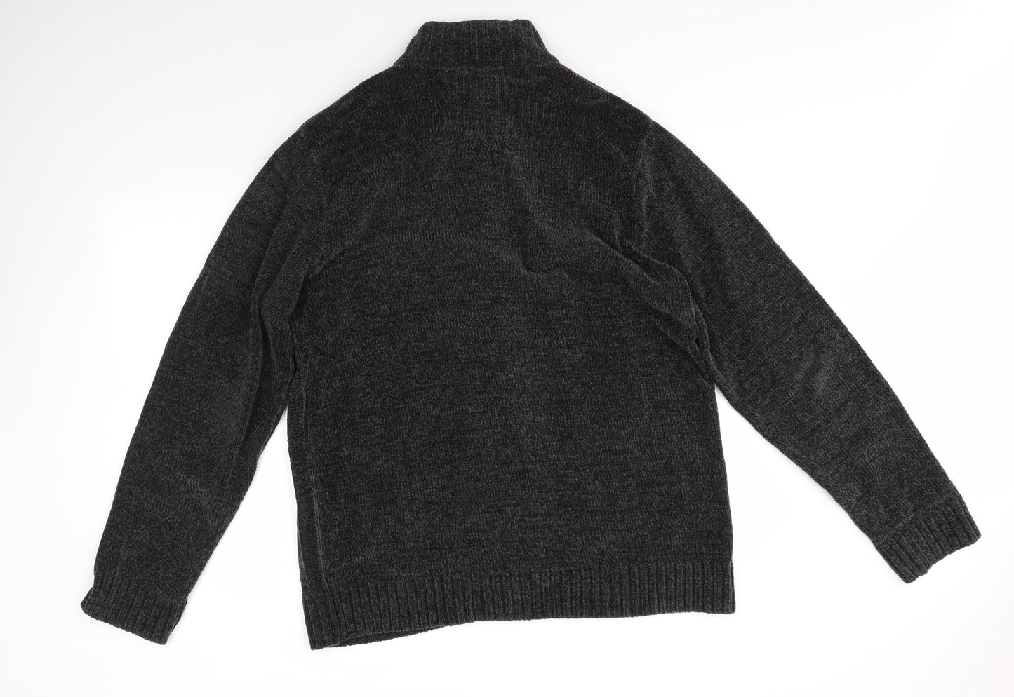 F&F Mens Green High Neck  Acrylic Pullover Jumper Size L