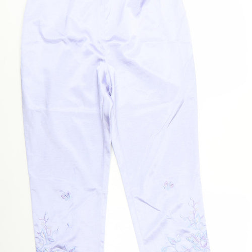 Together Womens Purple  Polyester Trousers  Size 18  Regular