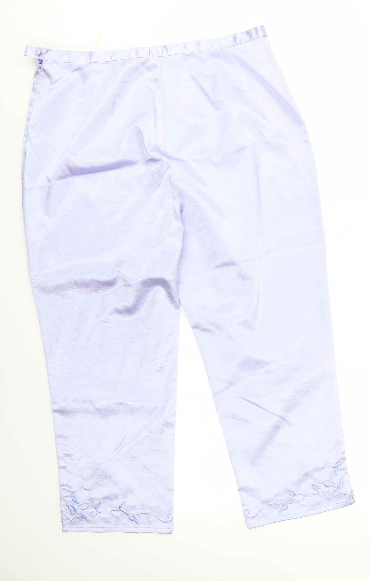 Together Womens Purple  Polyester Trousers  Size 18  Regular