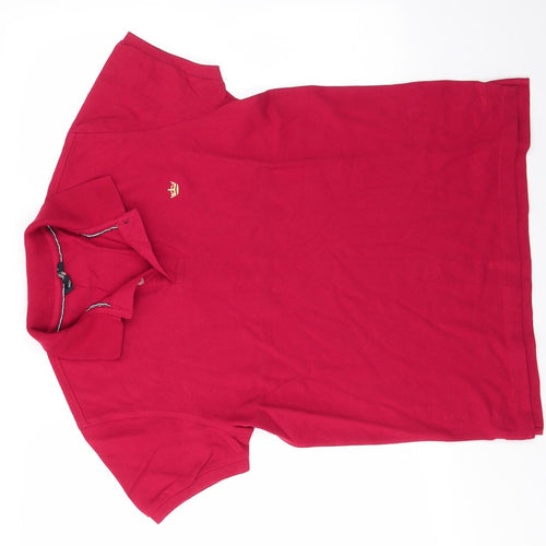 Industrialize Mens Red  100% Cotton  Polo Size M Collared