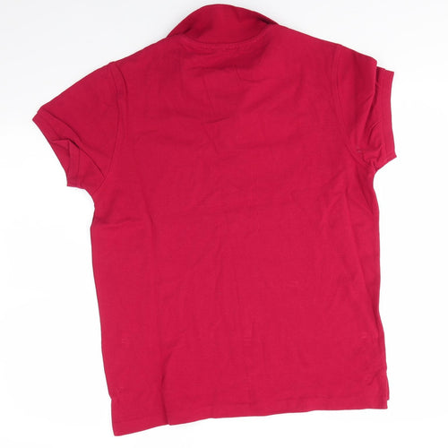 Industrialize Mens Red  100% Cotton  Polo Size M Collared