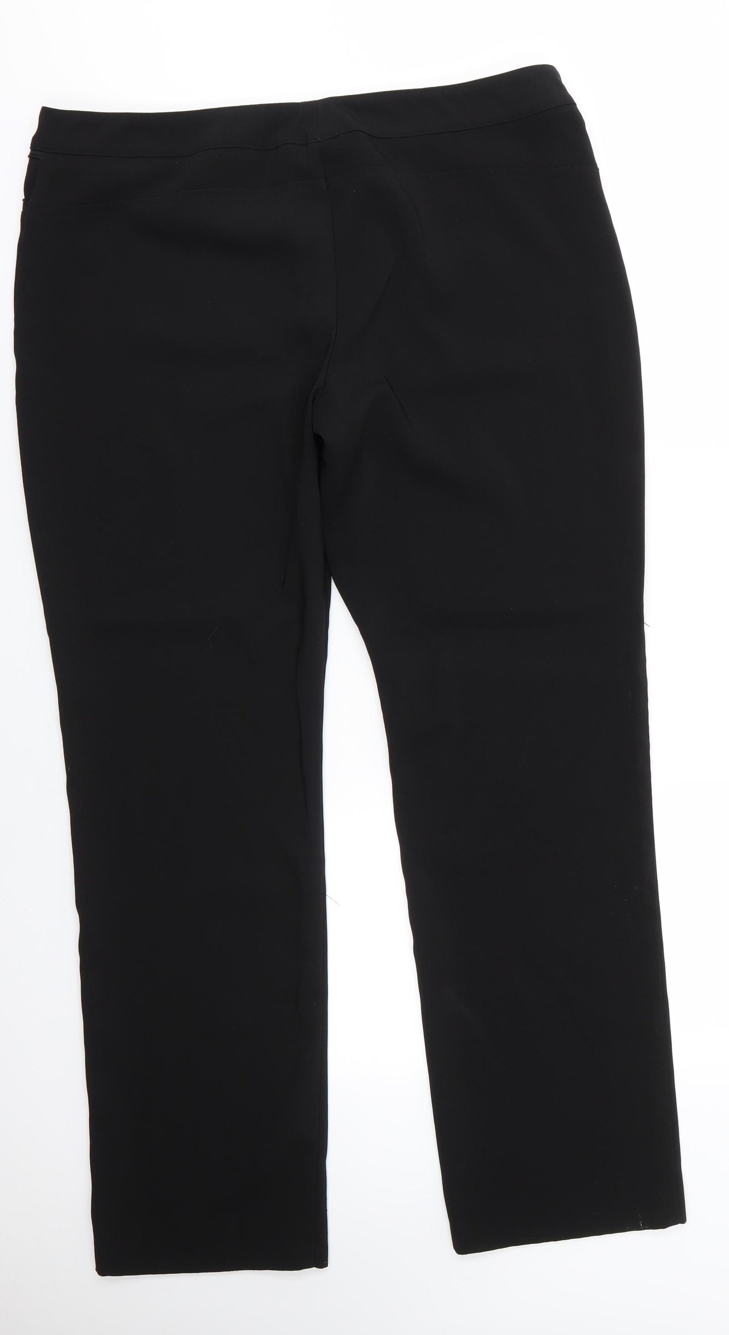 Littlewoods Womens Black  Polyester Dress Pants Trousers Size 18 L31 in Regular