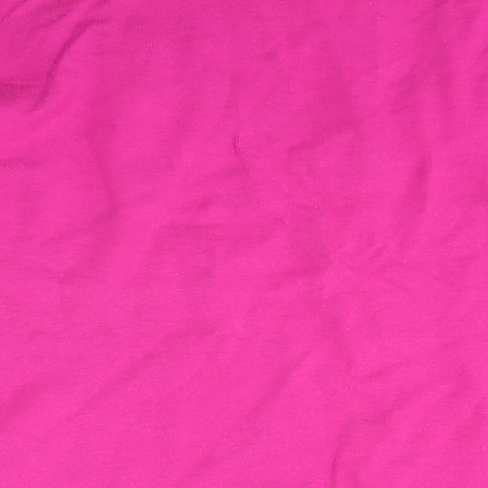 For Women Womens Pink  100% Cotton Basic Blouse Size 18 V-Neck