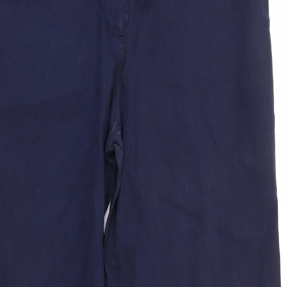 NEXT Womens Blue  Cotton Trousers  Size 18 L30 in Regular