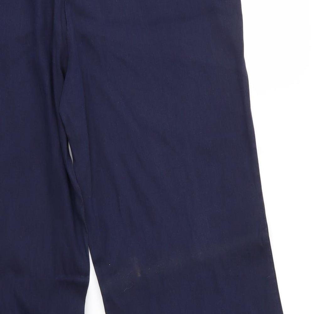 NEXT Womens Blue  Cotton Trousers  Size 18 L30 in Regular