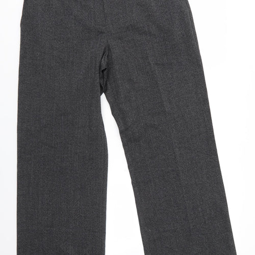 BHS Womens Grey  Polyester Dress Pants Trousers Size 16 L30 in Regular
