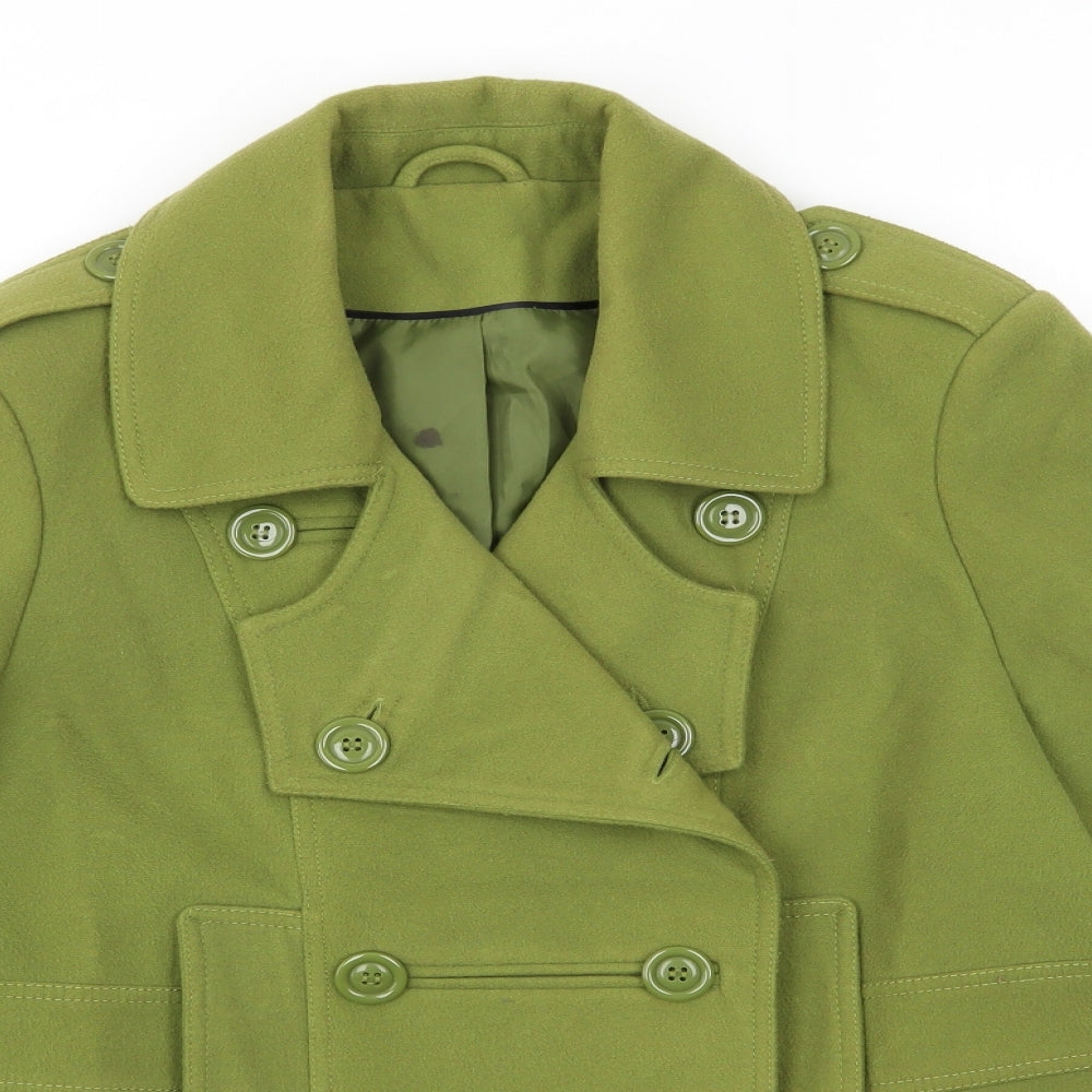 F&F Womens Green   Overcoat Coat Size 18