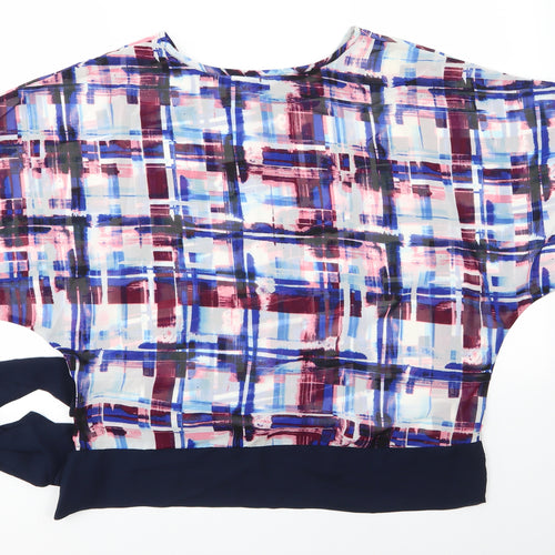 Avon Womens Multicoloured  Polyester Basic Blouse Size 14 Round Neck