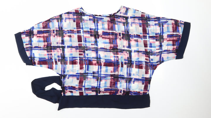 Avon Womens Multicoloured Polyester Basic Blouse Size 14 Round Neck