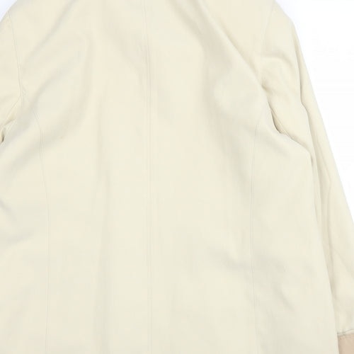 Isabell Womens Beige   Overcoat Coat Size 12  Button