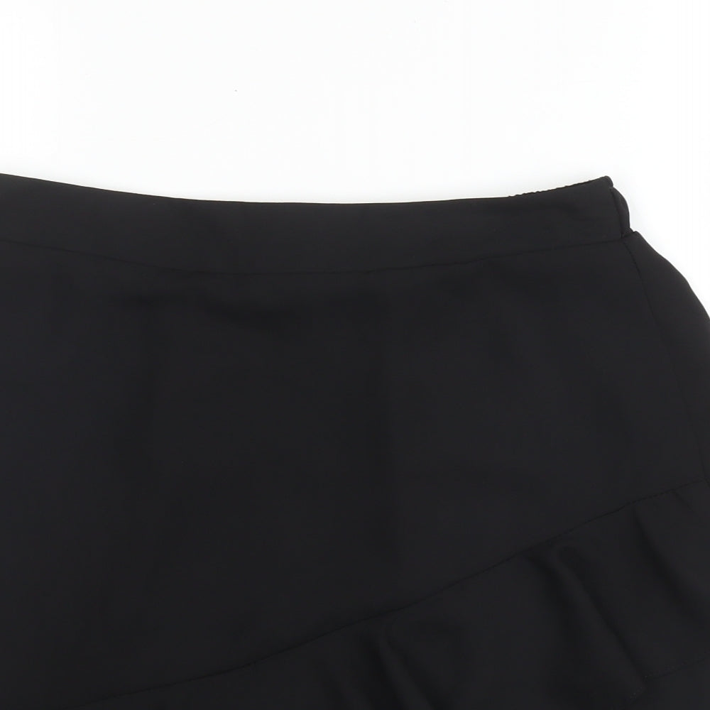 George Womens Black  Polyester Trumpet Skirt Size 10
