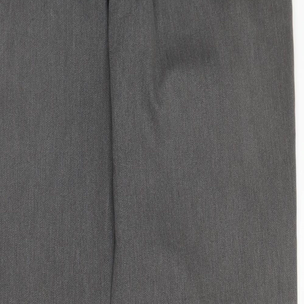 Heritage Mens Grey  Cotton Straight Jeans Size 36 in L34 in Regular Zip