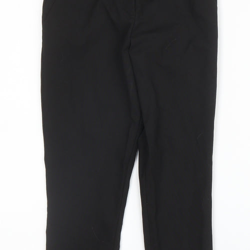 George Girls Black  Viscose Carpenter Trousers Size 6-7 Years L20 in Regular Zip