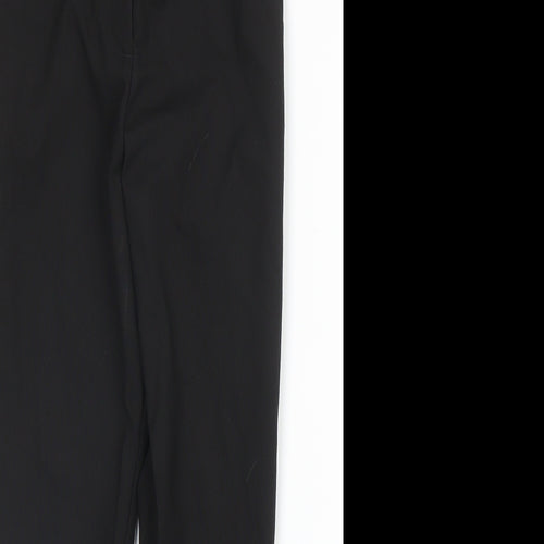 George Girls Black  Viscose Carpenter Trousers Size 6-7 Years L20 in Regular Zip