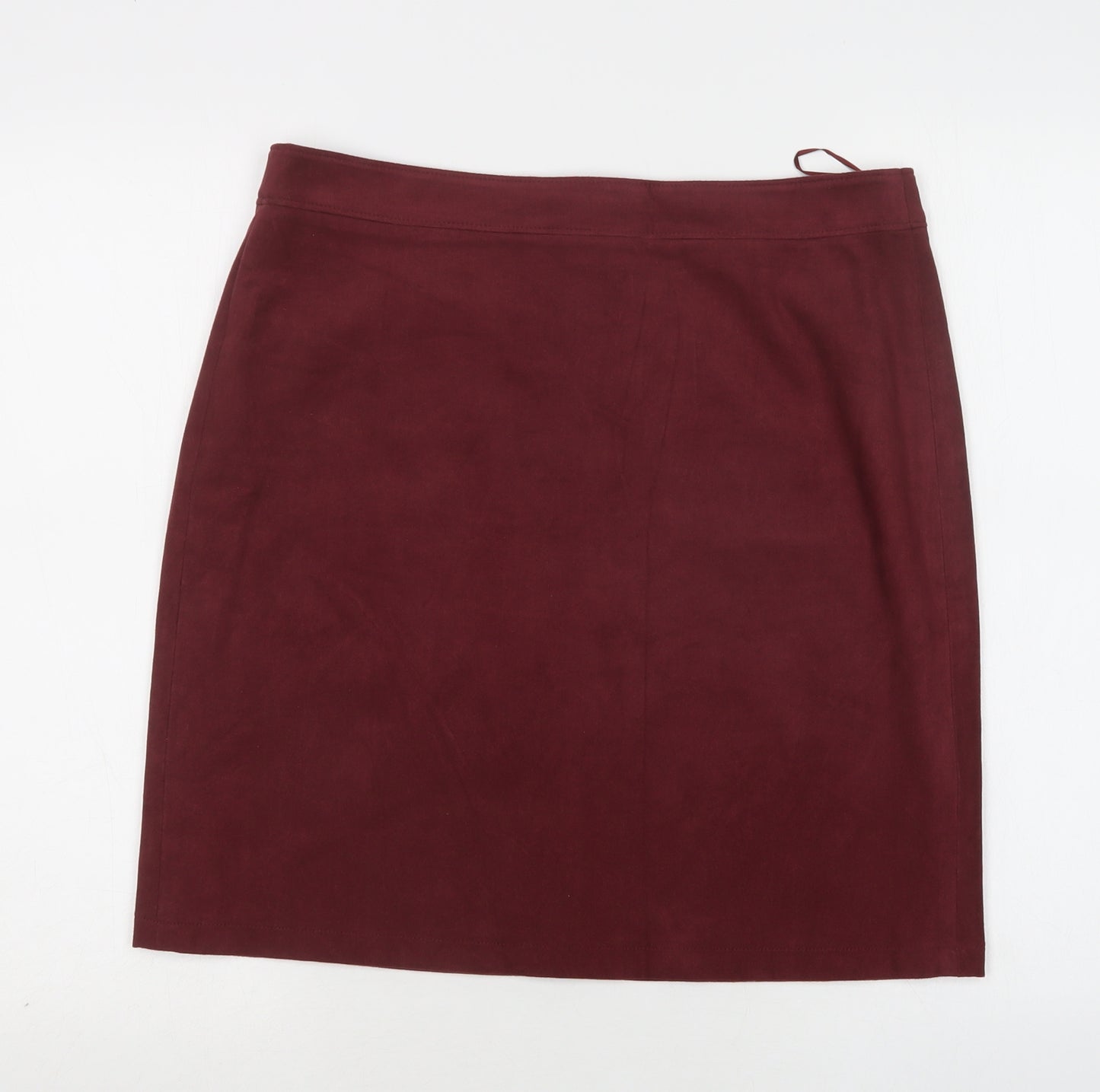 Esprit Womens Purple  Polyester A-Line Skirt Size 14   Zip
