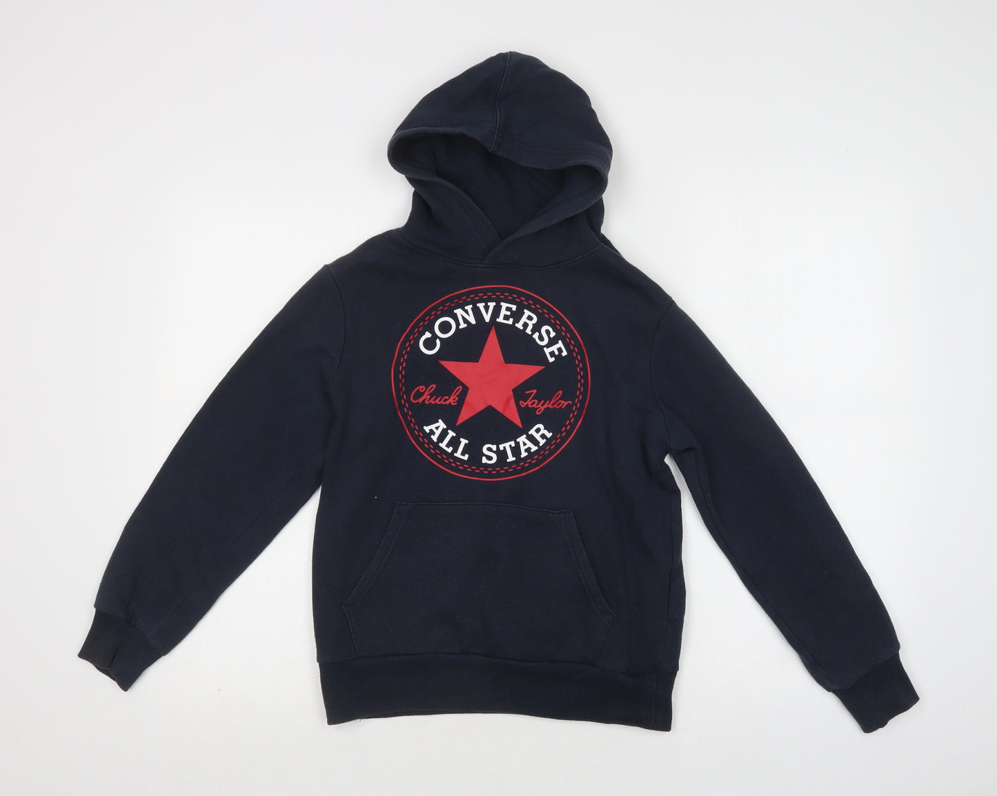 Converse Boys Blue  Cotton Pullover Hoodie Size 10-11 Years