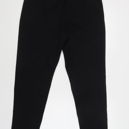 H&M Womens Black  Polyester Jegging Trousers Size L L30 in Regular Drawstring