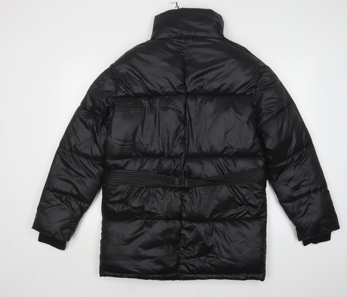 Violet Romance Womens Black   Puffer Jacket Jacket Size 12  Zip