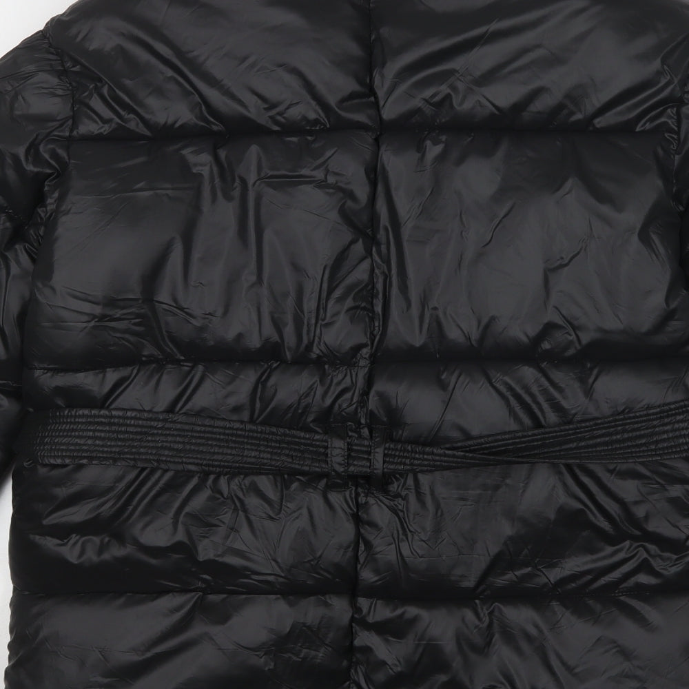 Violet Romance Womens Black   Puffer Jacket Jacket Size 12  Zip