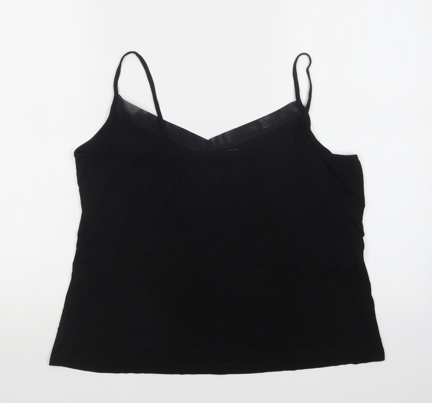 M&S Womens Black   Camisole Tank Size 20 V-Neck