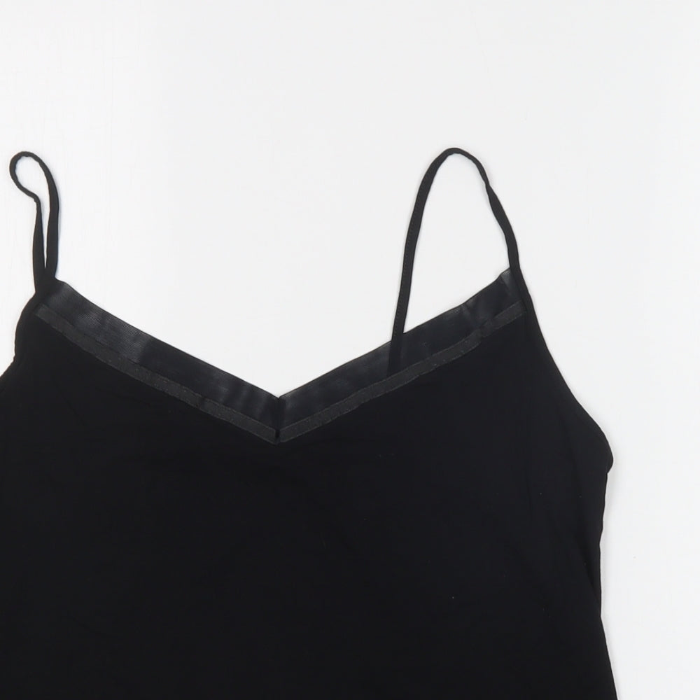M&S Womens Black   Camisole Tank Size 20 V-Neck