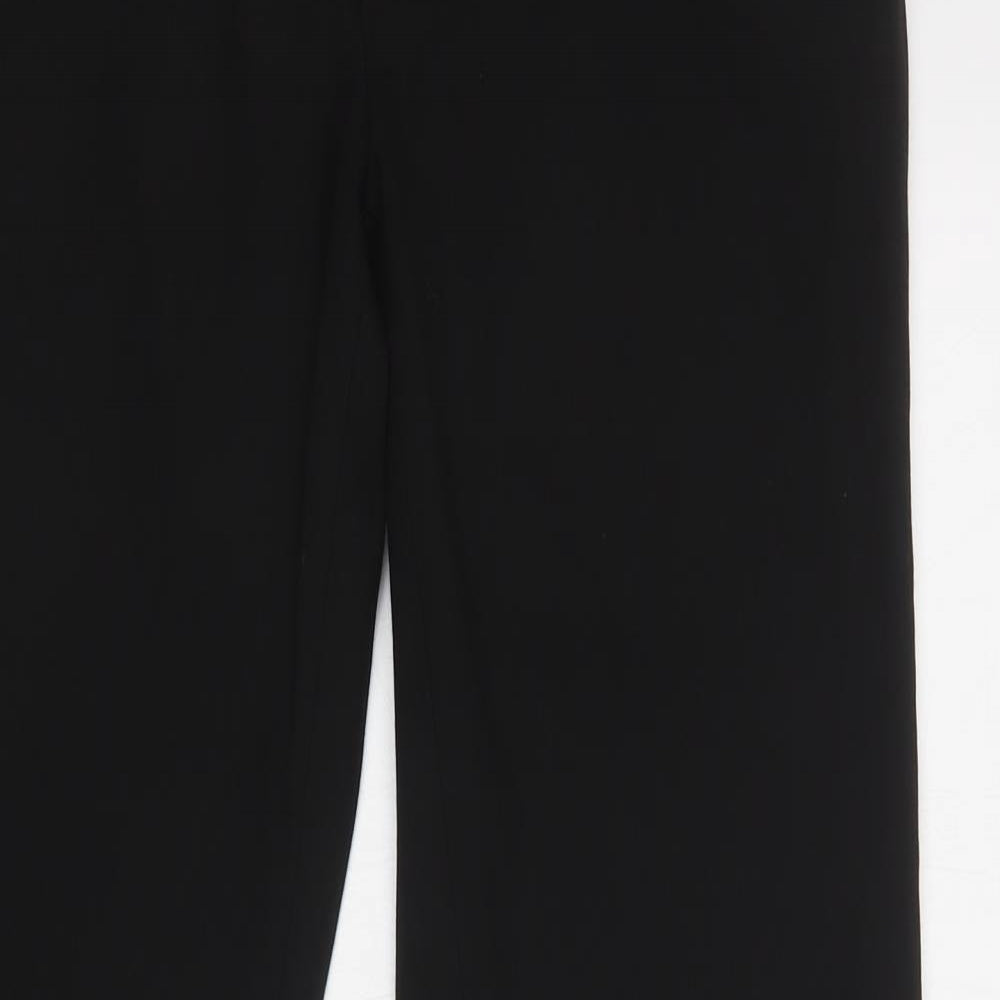 Topman Mens Black  Polyester Dress Pants Trousers Size 34 L32 in Regular Hook & Loop