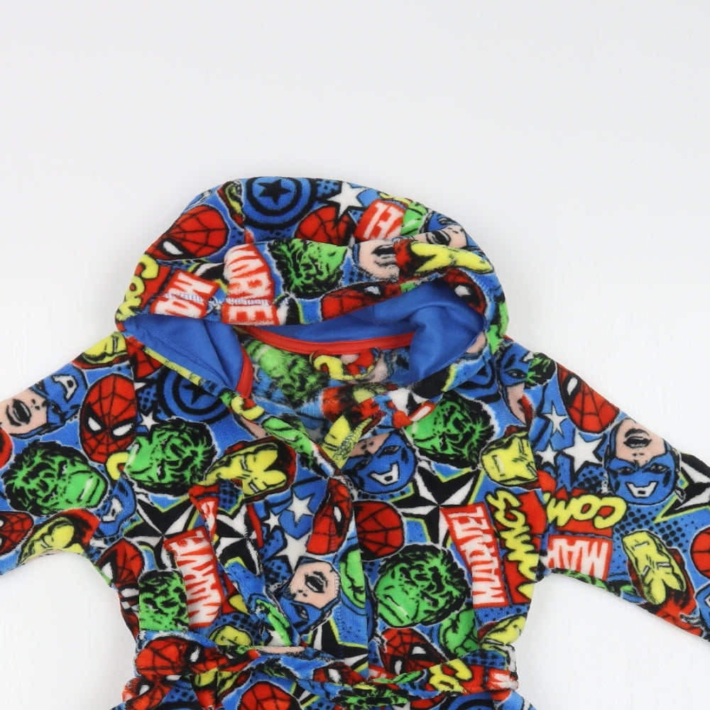 George Boys Multicoloured Geometric Polyester  Robe Size 4-5 Years   - Marvel