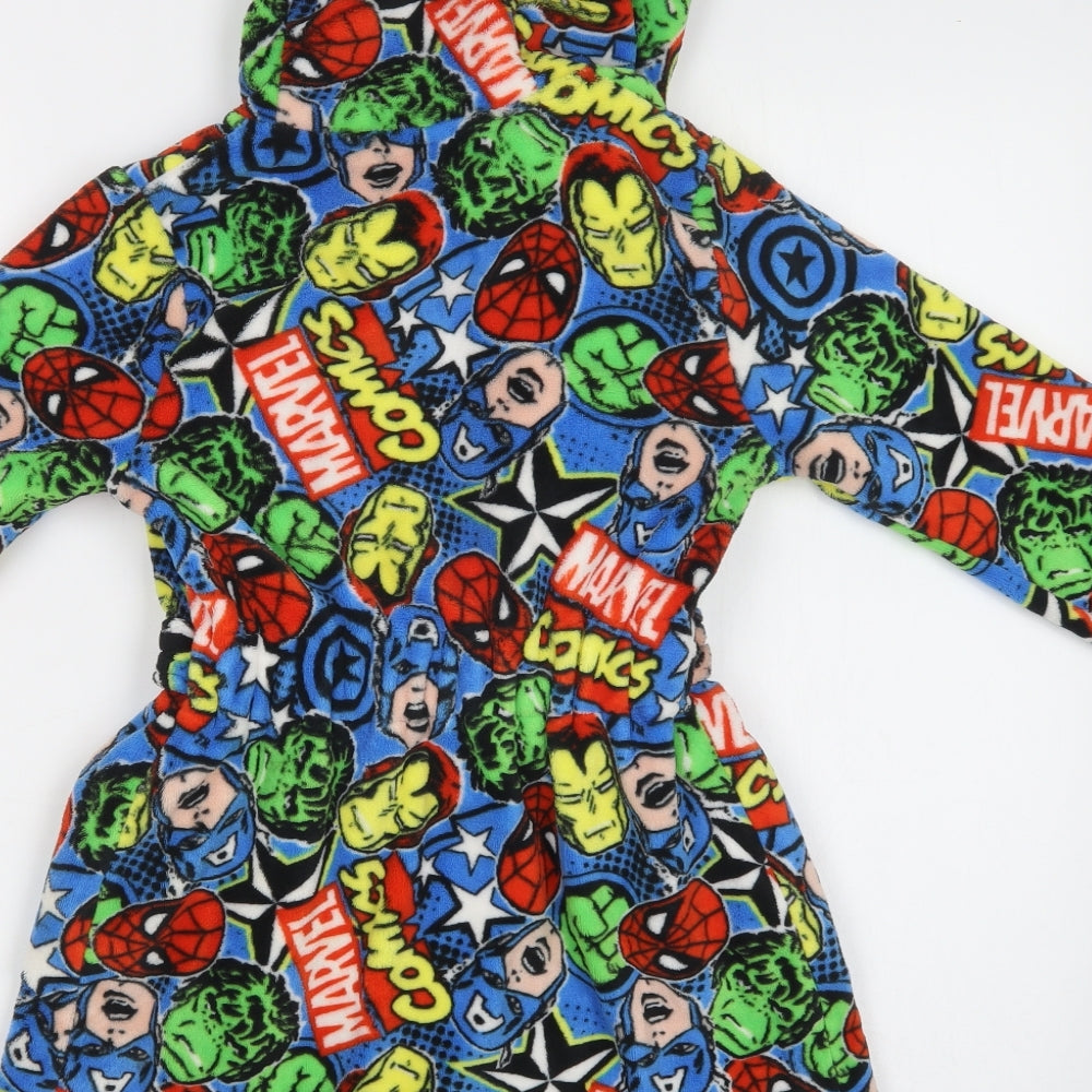 George Boys Multicoloured Geometric Polyester  Robe Size 4-5 Years   - Marvel