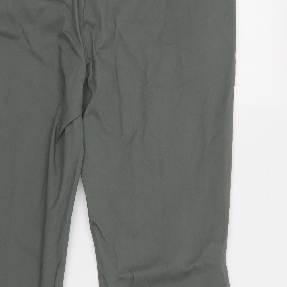 TU Mens Green  Cotton Chino Trousers Size 36 L30 in Regular Button