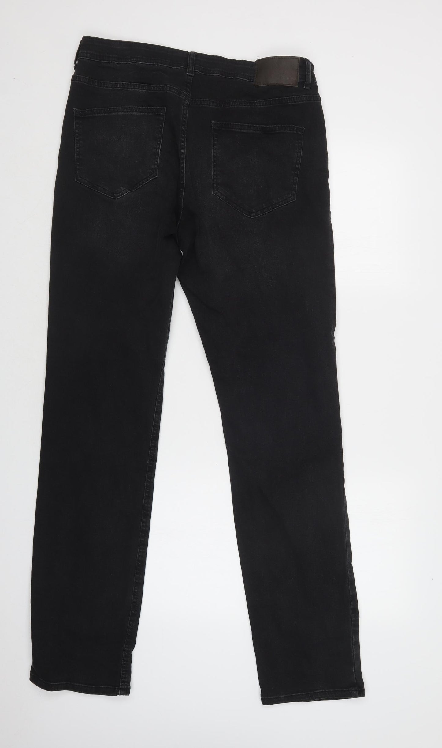Primark Mens Black  Cotton Skinny Jeans Size 34 L34 in Regular Button