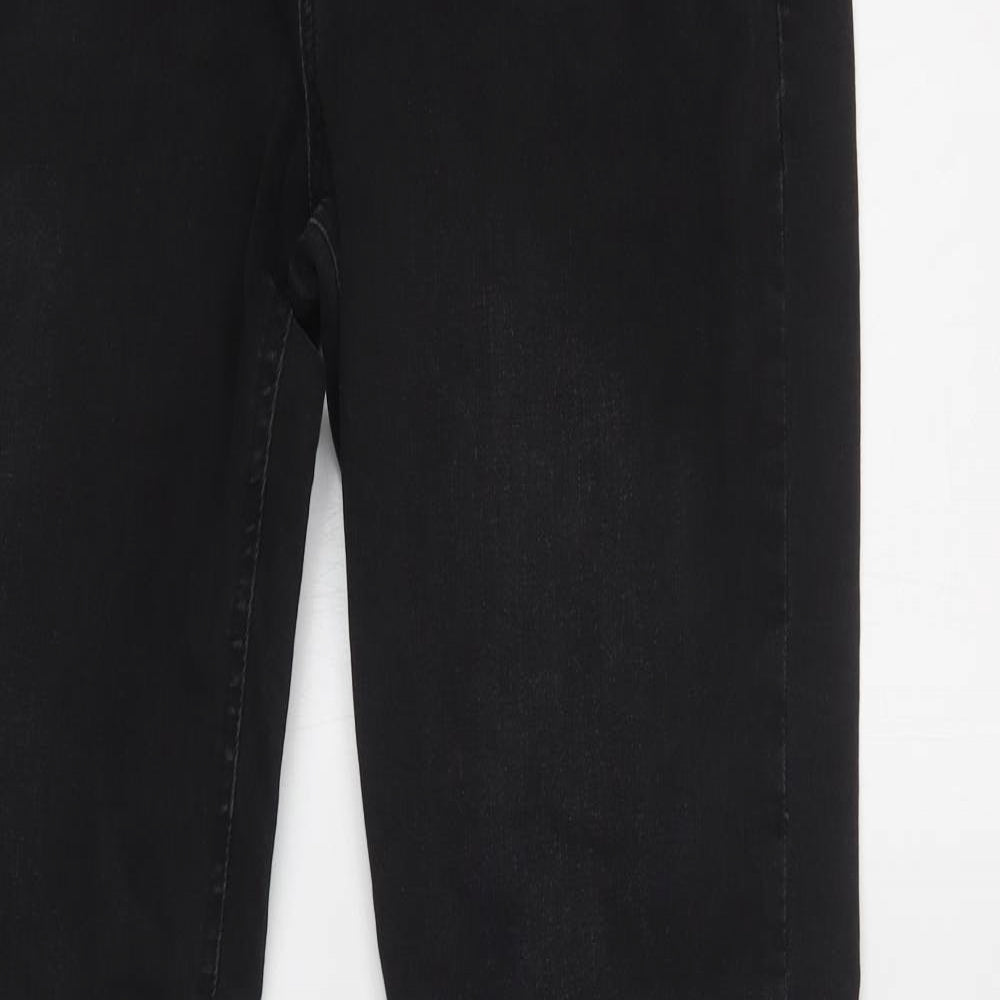 Primark Mens Black  Cotton Skinny Jeans Size 34 L34 in Regular Button
