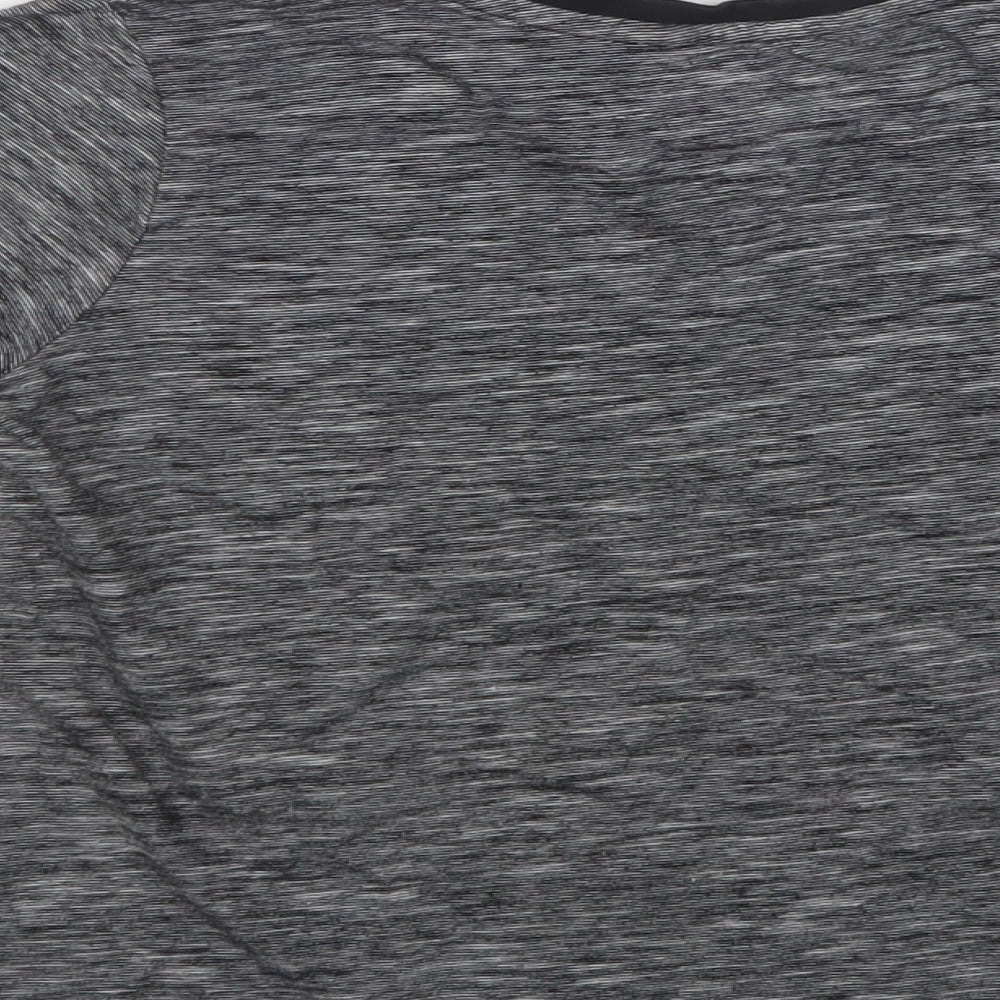 George Boys Grey  Cotton Basic T-Shirt Size 6-7 Years Crew Neck