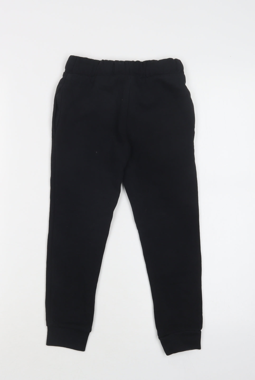 NEXT Girls Black  Cotton Jogger Trousers Size 6 Years  Regular Drawstring