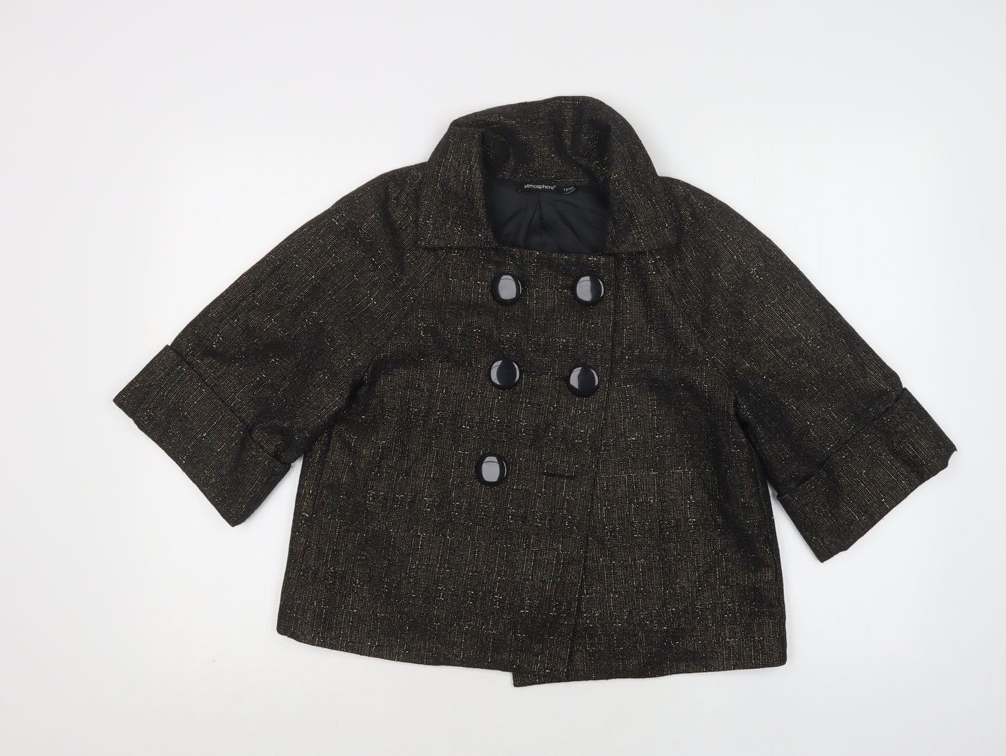 Primark Womens Black   Jacket Blazer Size 12  Button