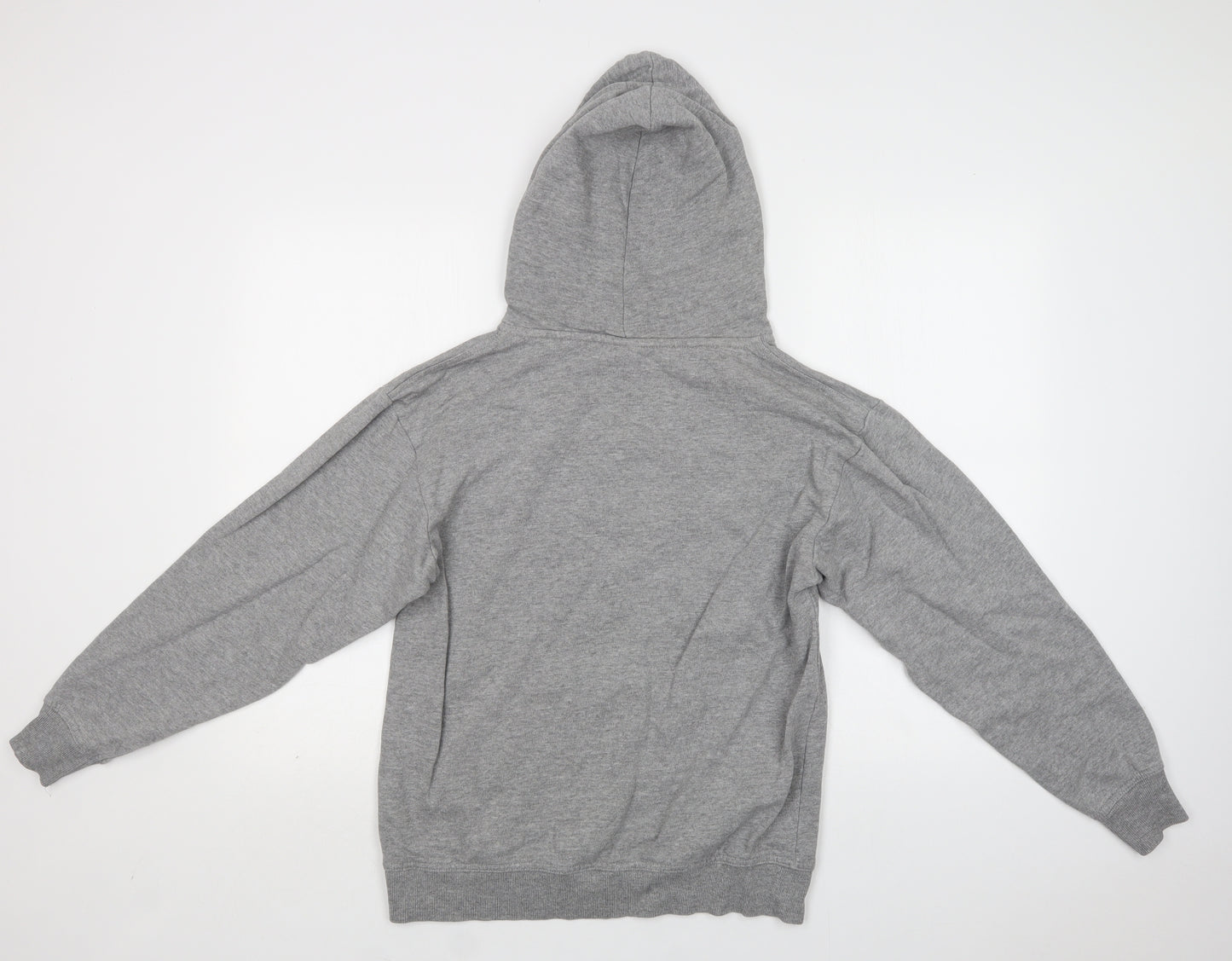 Premium Men Mens Grey  Cotton Pullover Hoodie Size S