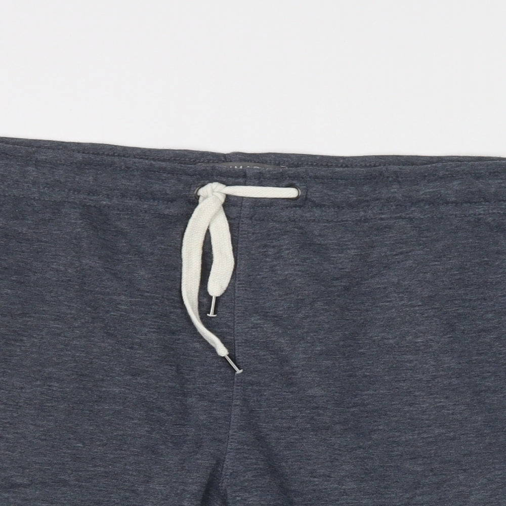 Primark Mens Blue  Polyester Sweat Shorts Size 2XL L9 in Regular Drawstring
