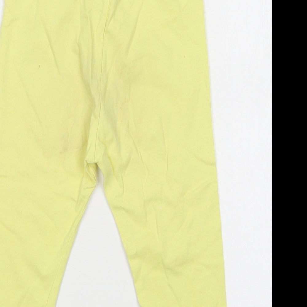 Lupilu Girls Yellow  Cotton Jegging Trousers Size 5-6 Years  Regular  - Leggings