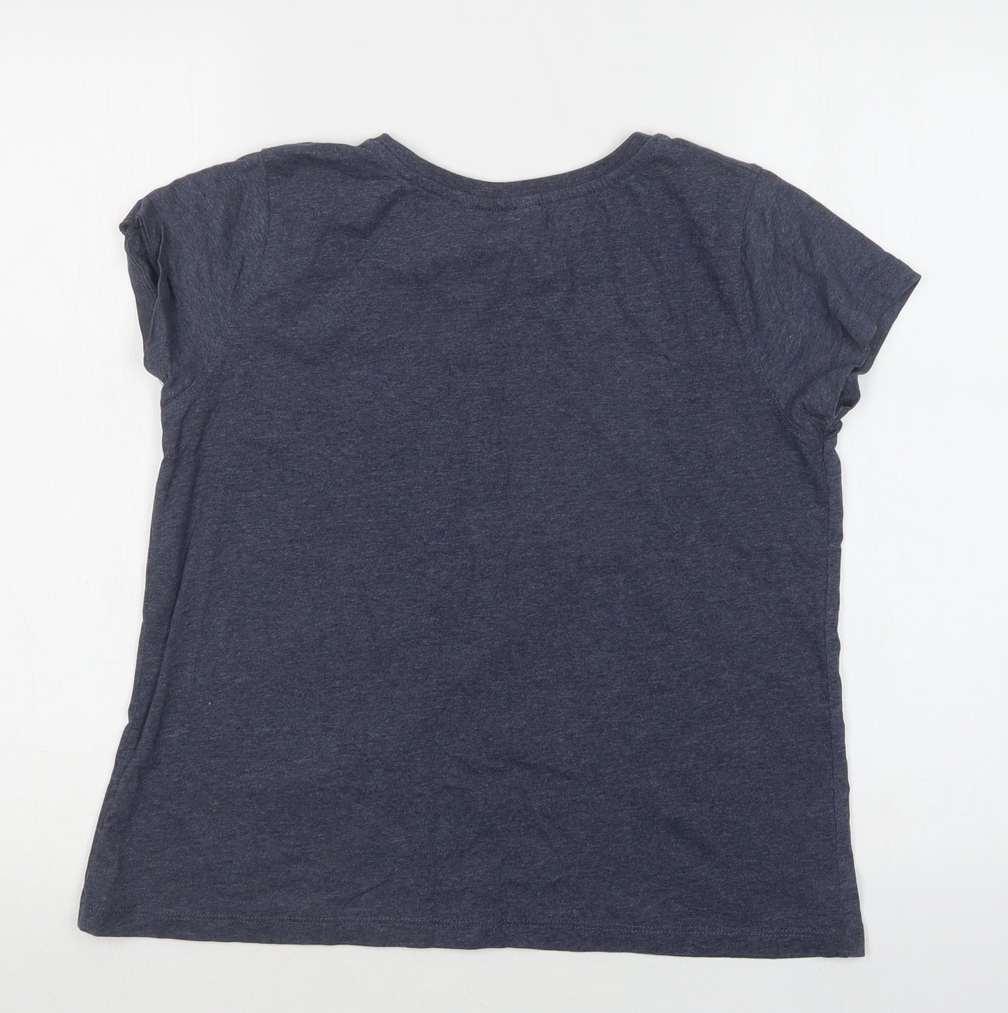 Primark Womens Blue  Cotton Basic T-Shirt Size 12 Crew Neck - Harry Potter