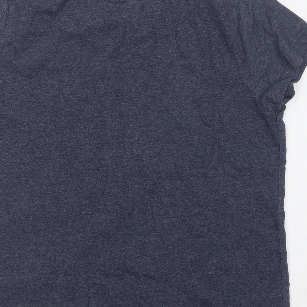 Primark Womens Blue  Cotton Basic T-Shirt Size 12 Crew Neck - Harry Potter