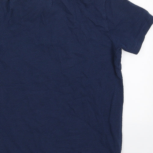 F&F Boys Blue  Cotton Basic Polo Size 6-7 Years Collared Pullover