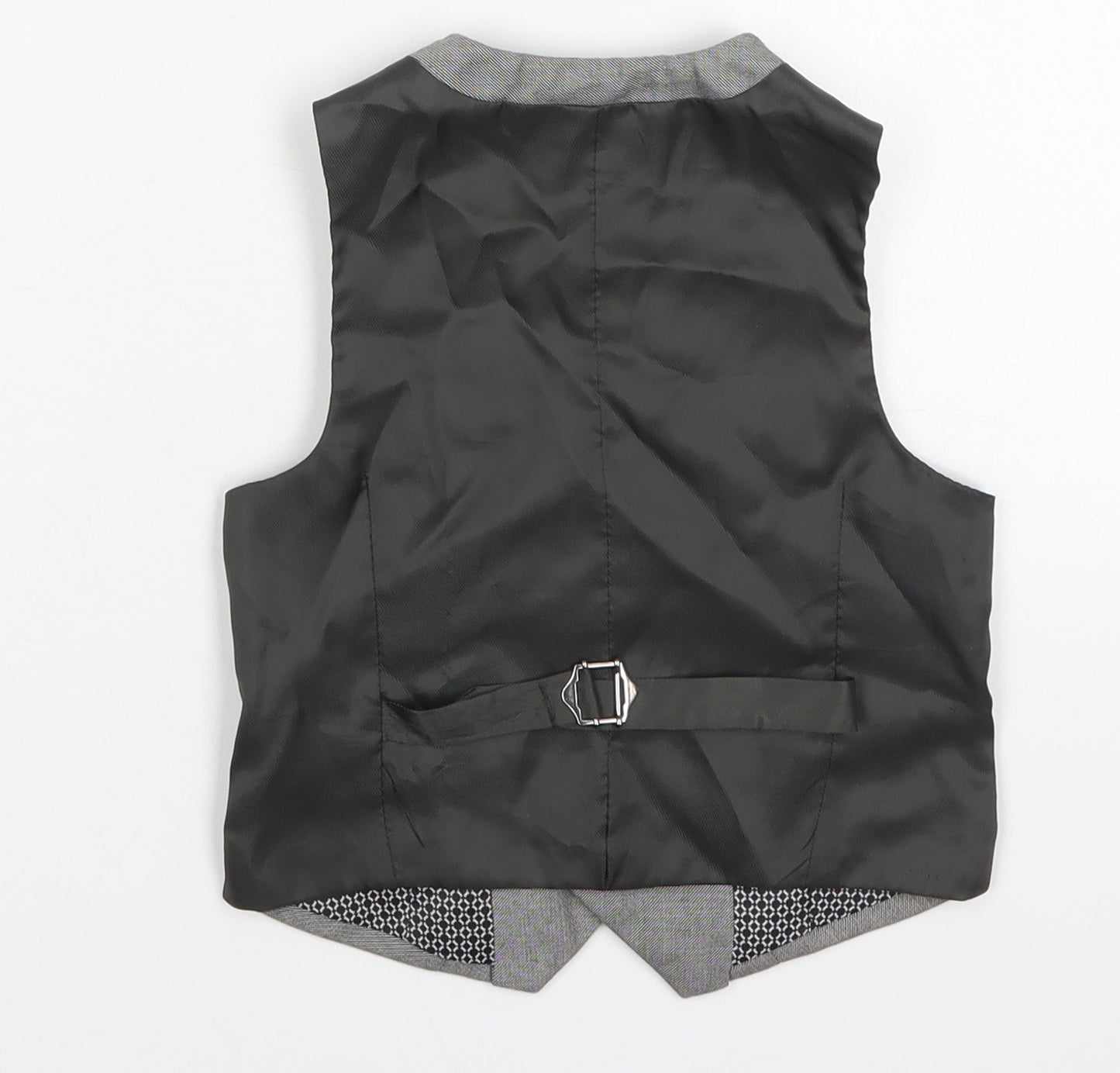 NEXT Boys Grey   Jacket Waistcoat Size 4 Years  Button