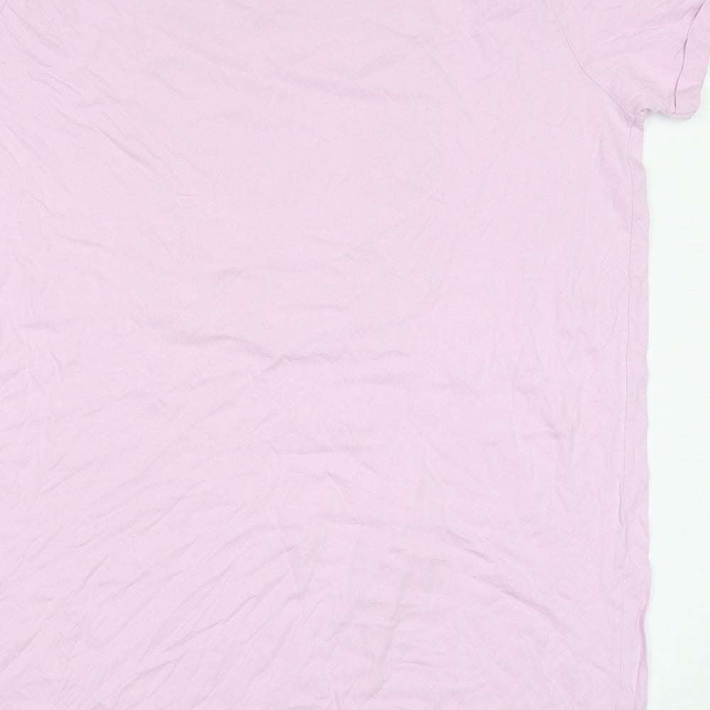 Primark Womens Pink Solid Cotton Top Pyjama Top Size 18   - Friends