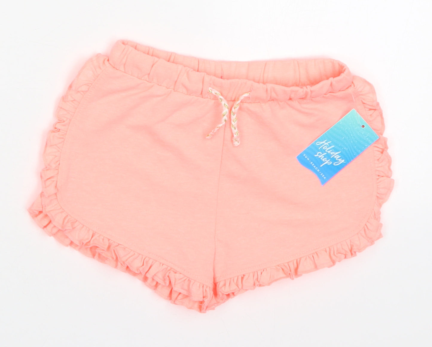 Matalan Girls Pink  Polyester Sweat Shorts Size 3-4 Years  Regular Drawstring